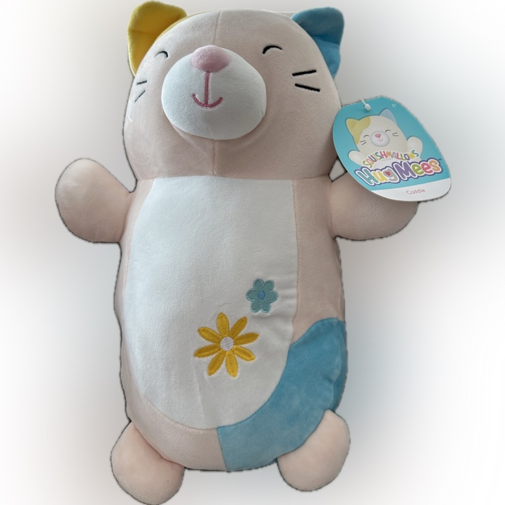 NWT CADDIE 14" Hug Mee Blue and Yellow Cat Squishmaillow​
